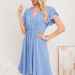 Vestido Corto De Mujer Midi. Semi Formal Primavera Verano