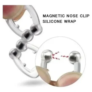 Pack 2 Clip Nasal Anti Ronquidos Silicona Magnético. Estuche