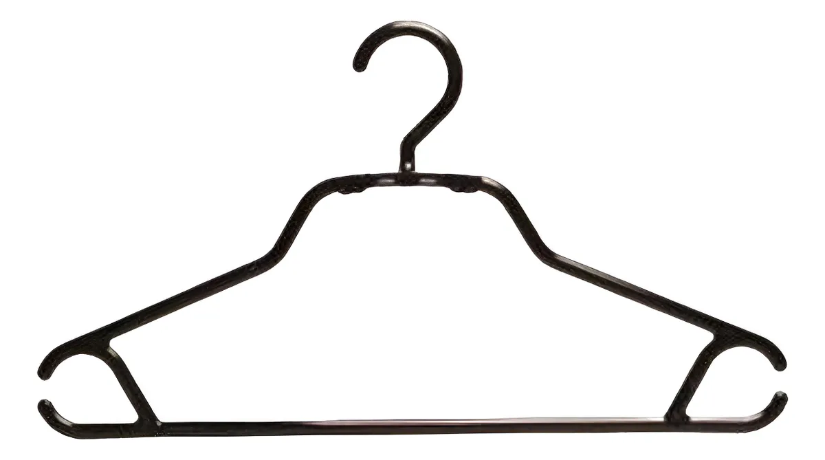 D_NQ_NP_2X_630994-MLC90062280451_082025-F-pack-15-colgadores-ropa-negro-percha-gancho-antideslizante