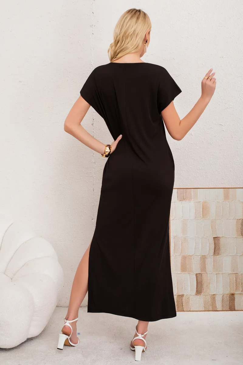 D_NQ_NP_2X_647609-MLC96653438850_112025-F-vestido-largo-mujer-recto-con-escote-en-v-y-bolsillos