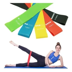 Pack 5 Bandas Elásticas. Resistencia. Pilates, Fitness, Yoga