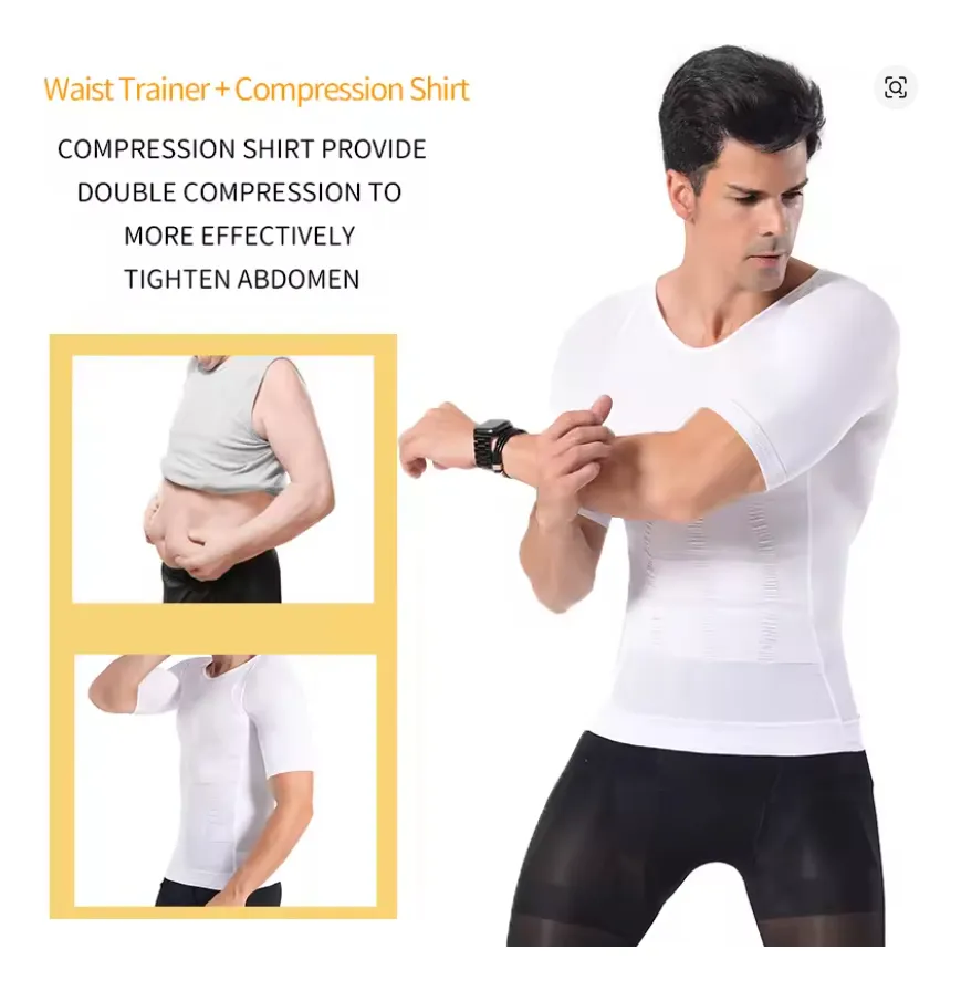 D_NQ_NP_2X_663767-MLC89947922357_082025-F-pack-2-polera-compresion-hombre-faja-camiseta-reductora