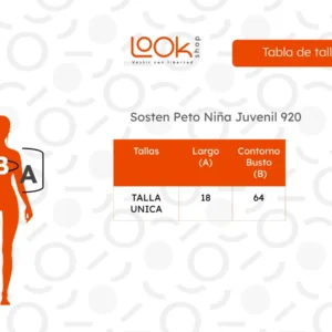 Pack 4 Petos Girls Sin Arcos. Deportivo Juvenil 100% Algodón