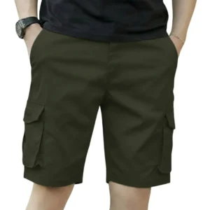 Short Bermuda Cargo Hombre. Pantalón Corto. Bolsillos