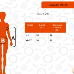 Body Mujer Ajustable Modelador Silueta Perfecta Y Push Up