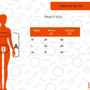 Calzón Faja Alto Invisible. Reductor. Modelador Cintura 729