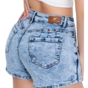 Mini Falda Short Jeans. Mujer Full Elasticada Tendencias