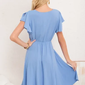 Vestido Corto De Mujer Midi. Semi Formal Primavera Verano
