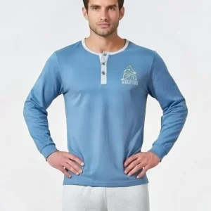 Pijama Hombre. Manga Larga. Delagado. Primavera. 208