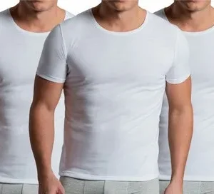 Pack 3 Camisetas Algodón Manga Corta, Negra, Gris Blanco. 41