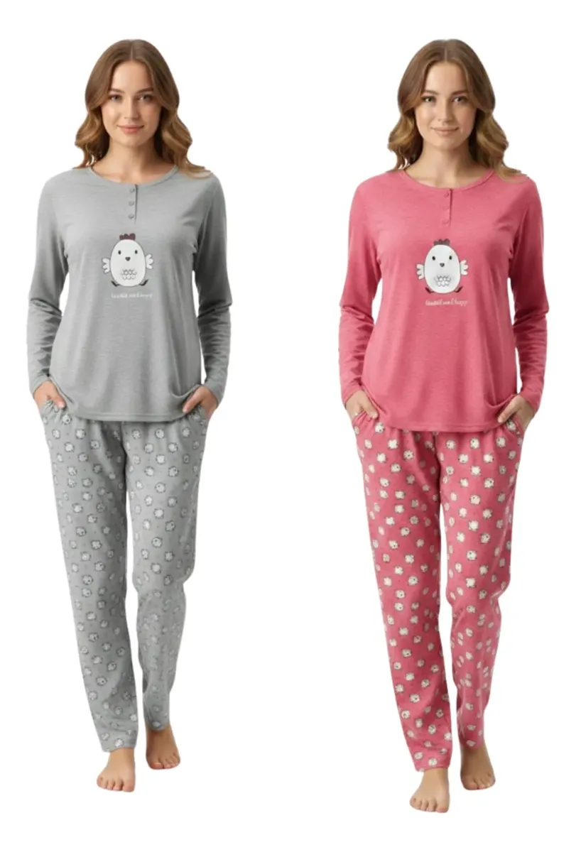 D_NQ_NP_2X_796868-MLC106646427187_022026-F-pack-2-pijama-mujer-manga-larga-pantalon-y-polera-oferta