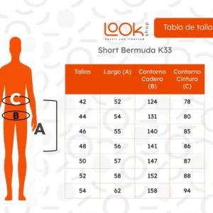 Short Bermuda Cargo Hombre. Pantalón Corto. Bolsillos