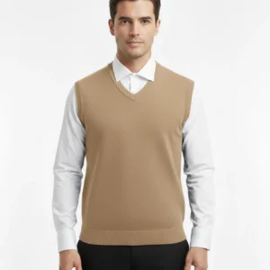 Sweater Sin Mangas Hombre Cuello V, Excelente Calidad