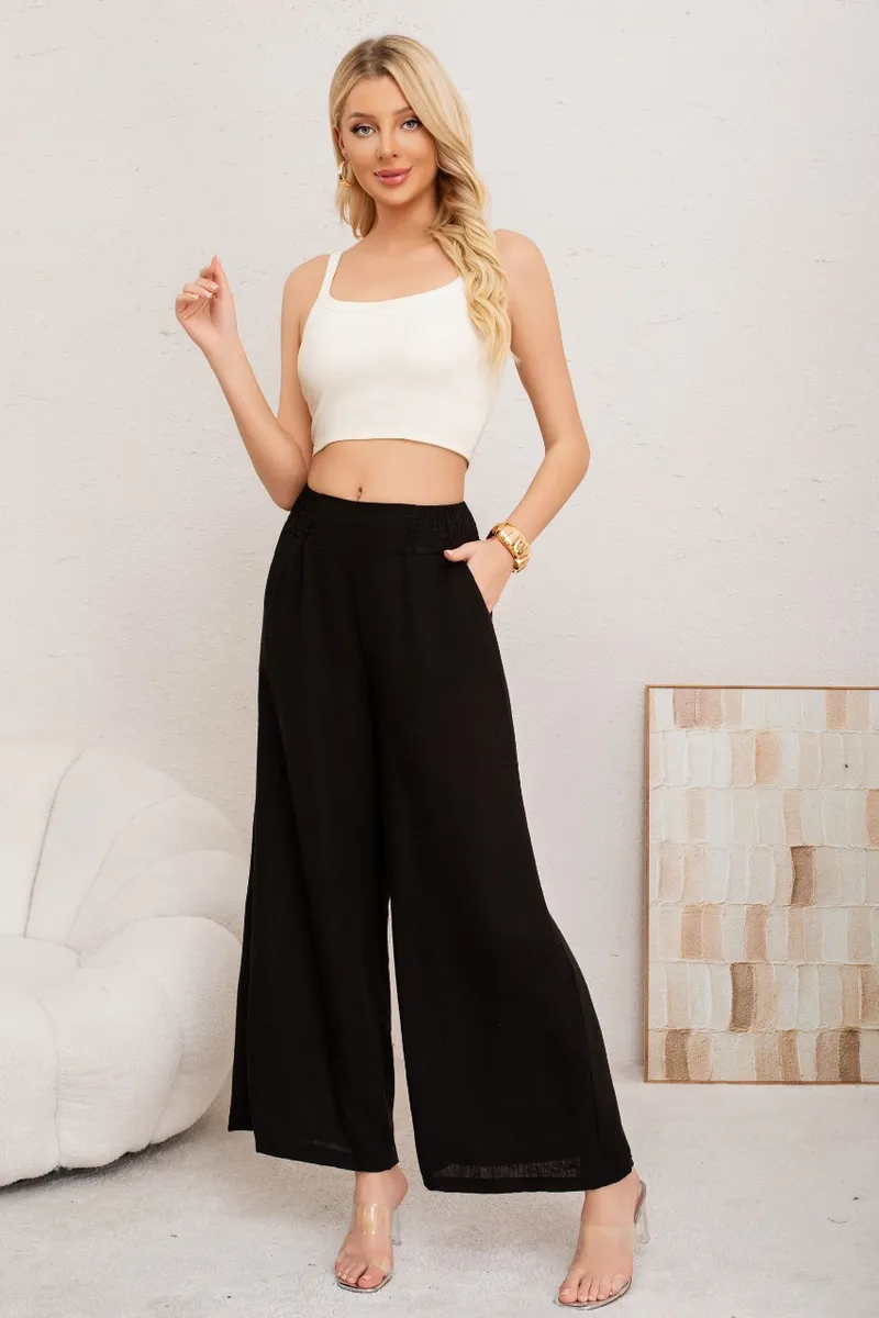 D_NQ_NP_2X_859089-MLC95530719270_102025-F-pantalon-lino-mujer-recto-palazzo-algodon-cintura-elasticada