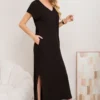 D_NQ_NP_2X_871510-MLC96653399286_112025-F-vestido-largo-mujer-recto-con-escote-en-v-y-bolsillos
