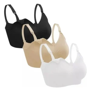 Pack 3 Sostén De Lactancia Sostén Maternal Elasticado