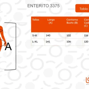 Enterito Largo Mujer Recto. Escote En V Y Cintura Ajustable