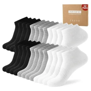 Pack 12 Pares Calceta Deport Premium Bambú Algodón Tobillera