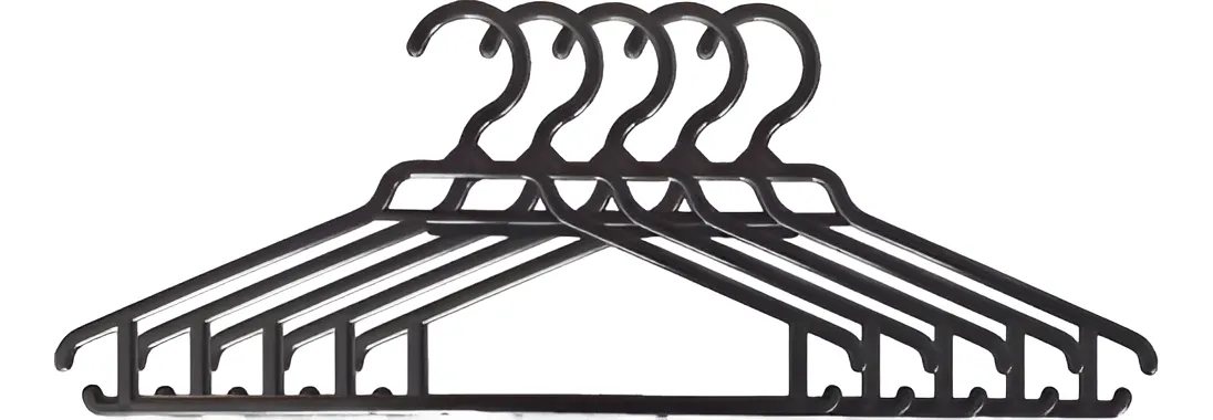 D_NQ_NP_2X_923048-MLC89687171162_082025-F-pack-15-colgadores-ropa-negro-percha-gancho-antideslizante