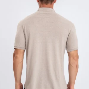 Camisa Breeze Slim Fit, Hombre Verano. Cuello V, Botones