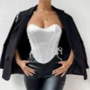 D_NQ_NP_2X_941124-MLC88797025306_082025-F-corset-top-satinado-ajustable-realza-busto-y-cintura-sexy