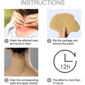 Pack 48 Parches Elimina Dolor Cervical, Cuello, Hombro