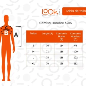 Camisa Hombre Algodón Slim Fit, Verano Cuello Mao, Botones