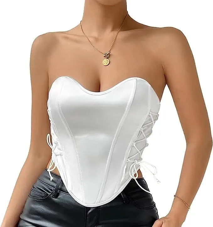 D_NQ_NP_2X_964316-MLC88796707632_082025-F-corset-top-satinado-ajustable-realza-busto-y-cintura-sexy