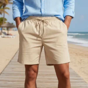 Short Hombre Lino. Pantalón Corto. Fashion Excelente Calidad