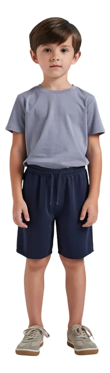 D_NQ_NP_2X_664414-MLC106809757531_022026-F-short-colegio-algodon-ninos-y-ninas-juvenil-adulto