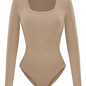 Body Mujer Manga Larga Ajustable Modelador. Acanalado