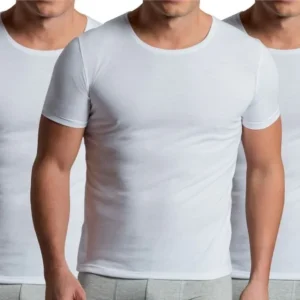 Pack 3 Camisetas Algodón Manga Corta, Negra, Gris Blanco. 41