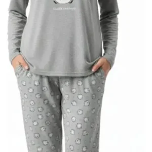 Pijama Mujer Manga Larga. Pantalón Y Polera. Diseños