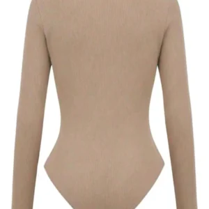 Body Mujer Manga Larga Ajustable Modelador. Acanalado