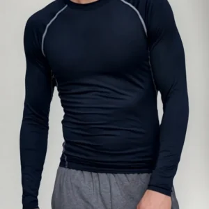Camiseta Primera Capa Algodón. Polera Manga Larga Hombre